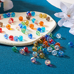 200Pcs 10 Color Electroplate Glass Bead Strands&nbsp;EGLA-KS0001-02