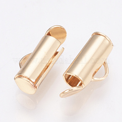 Brass Slide On End Clasp Tubes&nbsp;KK-Q747-11C-KC