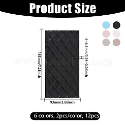 12Pcs 6 Colors Imitation Leather Eyeglass Cases&nbsp;AJEW-GL0003-21