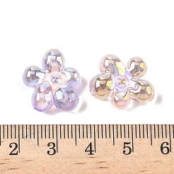 UV Plating Transparent Acrylic Beads&nbsp;OACR-H053-06