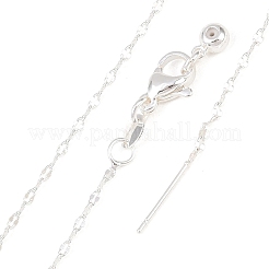 1.5MM Adjustable Slider Brass Dapped Chain Necklaces for Men Women&nbsp;NJEW-L012-10S