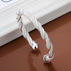 Trendy Brass Cuff Bangles For Women&nbsp;BJEW-BB12229