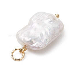 Natural Baroque Keshi Pearl Pendants&nbsp;PALLOY-JF05196-01