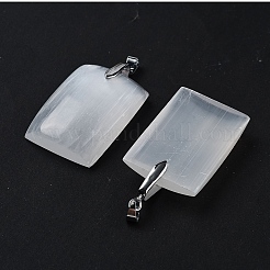 Natural Selenite Big Pendants&nbsp;G-M091-01E