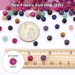 80Pcs 8 Style Natural Mixed Gemstone Beads&nbsp;G-NB0002-98