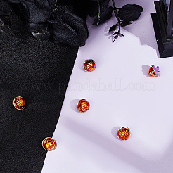 6Pcs Halloween Brass Enamel European Beads&nbsp;KK-BBC0015-40