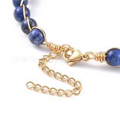 Natural Lapis Lazuli(Dyed) Bracelets&nbsp;BJEW-JB04663-03