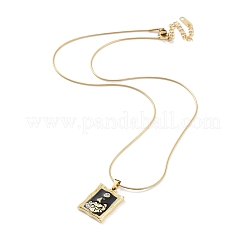 Ion Plating(IP) 304 Stainless Steel Pendant Necklaces&nbsp;NJEW-F318-05G
