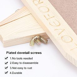 2Sets 2 Styles Natural Wood Photo Frames&nbsp;DJEW-OC0001-06