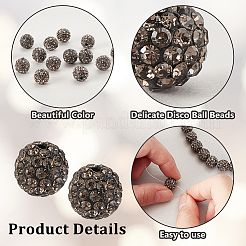100Pcs Polymer Clay Rhinestone Beads&nbsp;RB-PH0001-43C