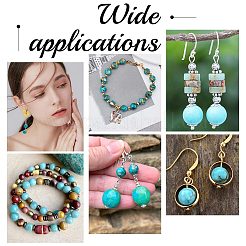 117Pcs 4 Styles Synthetic Yellow Turquoise(Jasper) Beads Strands&nbsp;TURQ-AR0001-22
