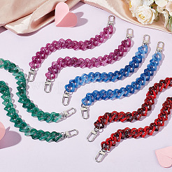 8Pcs 4 Colors Acrylic Boot Strap Chains&nbsp;FIND-GO00004
