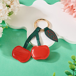 1Pc PU Leather Alloy Keychains&nbsp;KEYC-TA0001-46C