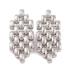 Hollow Hexagon Brass Stud Earrings for Women&nbsp;EJEW-G391-12P