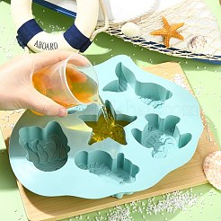 2Pcs 2 Colors Ocean Themed Baking Silicone Molds&nbsp;ST-CJ0043-086