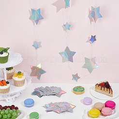3Pcs Paper Star Hanging Banners&nbsp;AJEW-CN0007-86