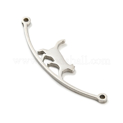 Non-Tarnish 304 Stainless Steel Connector Charms&nbsp;STAS-Q255-02P