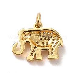 Rack Plating Brass Micro Pave Cubic Zirconia Pendants&nbsp;KK-I688-14G
