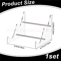 2-Tier Transparent Acrylic Keyboard Stands&nbsp;ODIS-WH0002-32P
