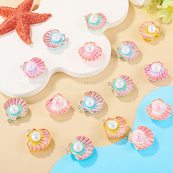 24Pcs 6 Colors Opaque Resin Pendants&nbsp;RESI-TA0005-51