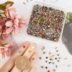 300Pcs 10 Colors Brass Garment Rivets&nbsp;DIY-GF0009-60