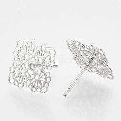 Brass Stud Earrings&nbsp;KK-S345-276P