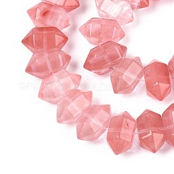Cherry Quartz Glass Beads Strands&nbsp;G-T142-60