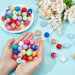 120Pcs 20 Styles Opaque Acrylic Beads&nbsp;MACR-GO0001-14