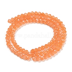 Baking Paint Transparent Glass Beads Strands&nbsp;DGLA-A034-J3mm-B03