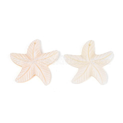 Natural Freshwater Shell Carved Pendants&nbsp;SHEL-N038-34