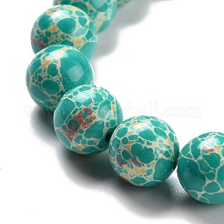 Synthetic Imperial Jasper Beads Strands&nbsp;G-E568-01C-02