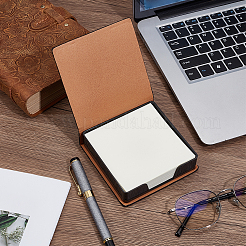 PU Leather & Plastic Memo Note Pad Holder&nbsp;AJEW-CL0003-61A