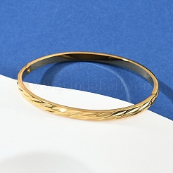 304 Stainless Steel Hinged Bangles for Women&nbsp;BJEW-C114-06G