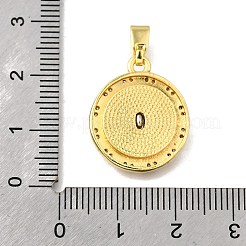Brass Micro Pave Cubic Zirconia Pendants&nbsp;KK-Z102-07G-02