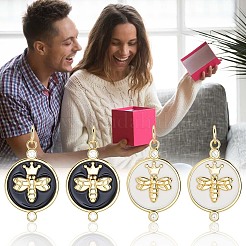 10Pcs 2 Colors Eco-Friendly Brass Micro Pave Cubic Zirconia Pendants&nbsp;KK-BBC0020-69