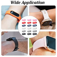 18Pcs 18 Styles Silicone Replacement Watch Band Strap Loops&nbsp;FIND-DR0001-82
