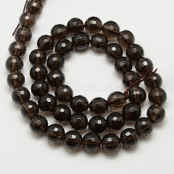 Smoky Quartz Beads Strands&nbsp;X-GSFR8mm176-128