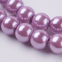 Eco-Friendly Dyed Glass Pearl Round Beads Strands&nbsp;X-HY-A002-6mm-RB056