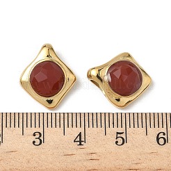 Faceted Natural Carnelian(Dyed & Heated) Pendants&nbsp;STAS-V015-09G