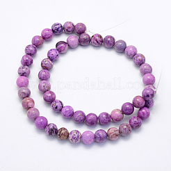 Natural Crazy Agate Beads Strands&nbsp;G-G707-8mm-A