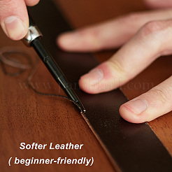3 Rolls 3 Colors Flat PU Leather Cord&nbsp;LC-GF0001-15A