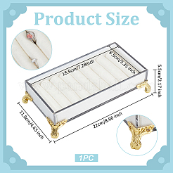 Acrylic Organizer Ring Display Trays&nbsp;ODIS-WH0030-215