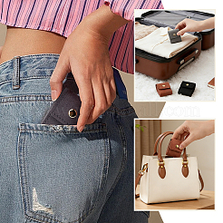5Pcs 5 Colors Portable Travel Microfiber Leather Jewelry Rolls&nbsp;ABAG-PH0001-99