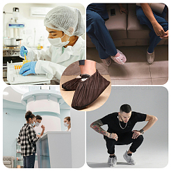 Polyester Silent Non-slip Shoe Covers&nbsp;AJEW-WH20067-116C