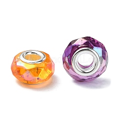 Transparent Acrylic European Beads&nbsp;OACR-E033-21P