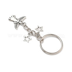 6Pcs Tibetan Style Alloy Keychains&nbsp;KEYC-JKC01377