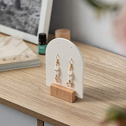 4 Bags Arch Shaped Acrylic Couple Earring Display Stands&nbsp;EDIS-SC0001-15A