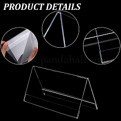 Acrylic Table Number Sign Tent Holder&nbsp;AJEW-WH0473-49B