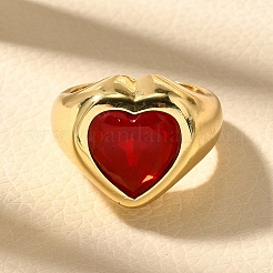 Brass Cuff Rings for Women&nbsp;RJEW-Q008-11G-01