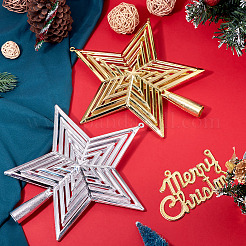 2Pcs 2 Colors Plastic Star Tree Top Decoration&nbsp;KY-TA0001-69